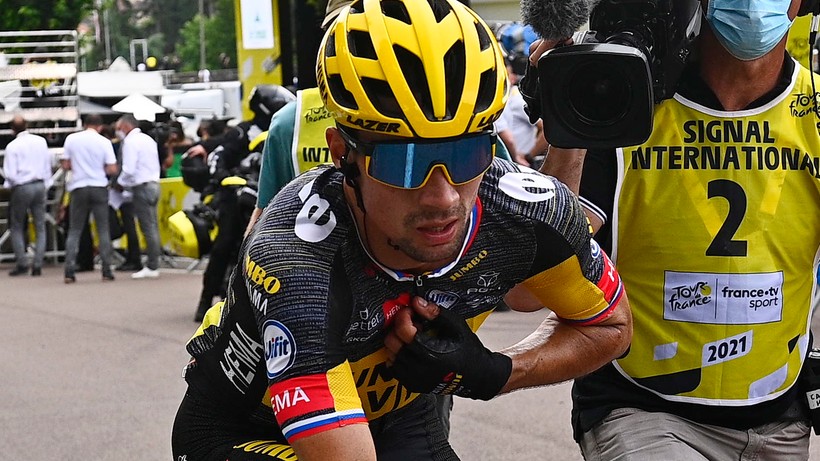 Tour de France: Primoż Roglic wycofał się z rywalizacji