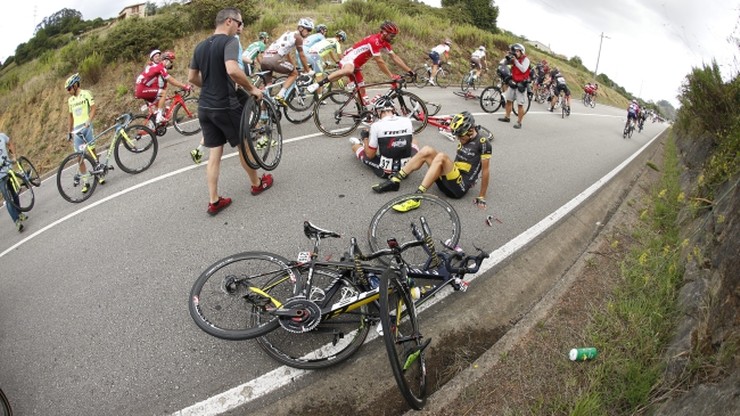 Vuelta a Espana: Huzarski miał wypadek