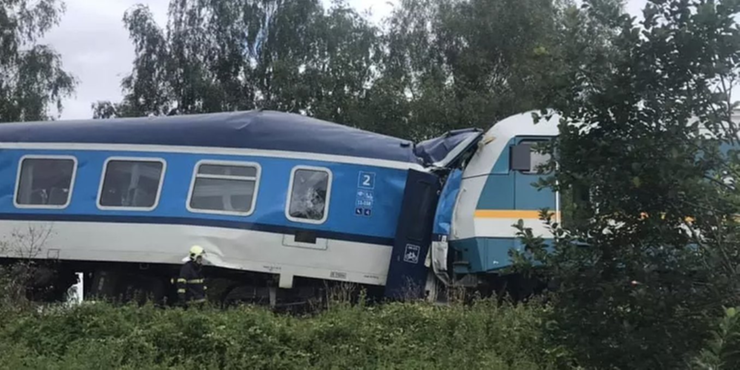 Zderzenie pociągów w Czechach