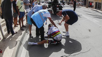 Vuelta a Espana: Groźny upadek Juliana Alaphilippe'a