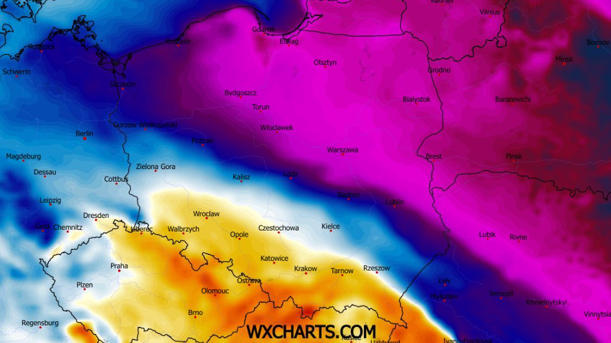 Nad Polskę nadciągają dwucyfrowe mrozy, a stopniowo zacznie się ocieplać w połowie przyszłego tygodnia