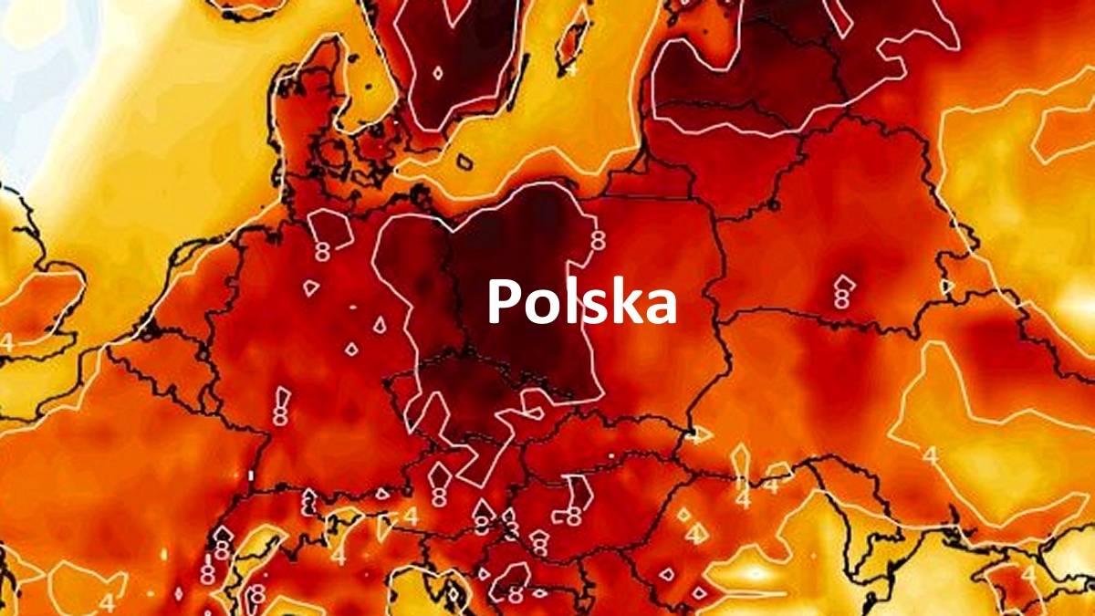 Temperatura sięgnęła 40 stopni. Fot. wxcharts.com