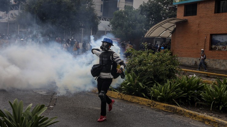 Starcia przeciwników rządu z policją w Wenezueli. Zginęło już 80 osób