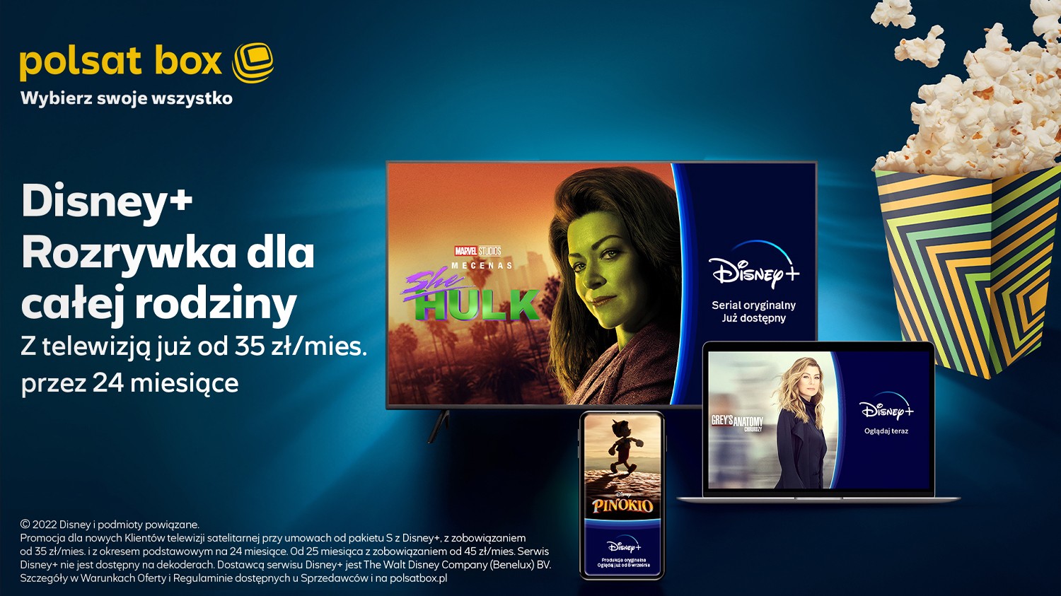 Oferta Polsat Box z Disney+. Nowa kampania promocyjna