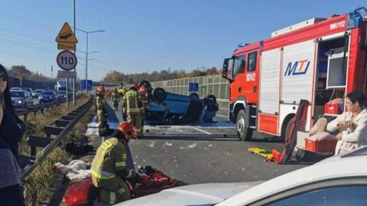 Wypadki na autostradzie A4 w pobliżu Krakowa. Utrudnienia dla kierowców