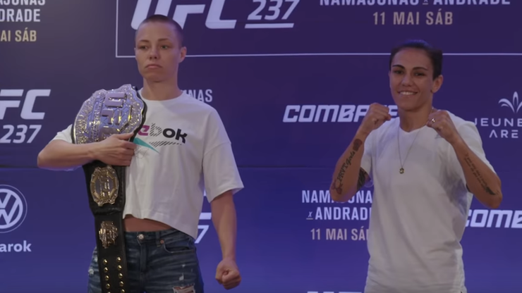 UFC 237: Bohaterowie gali stanęli twarzą w twarz (WIDEO)