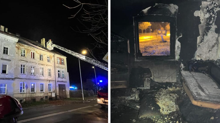 Legnica: Tragiczny pożar w kamienicy. Nie żyje jedna osoba