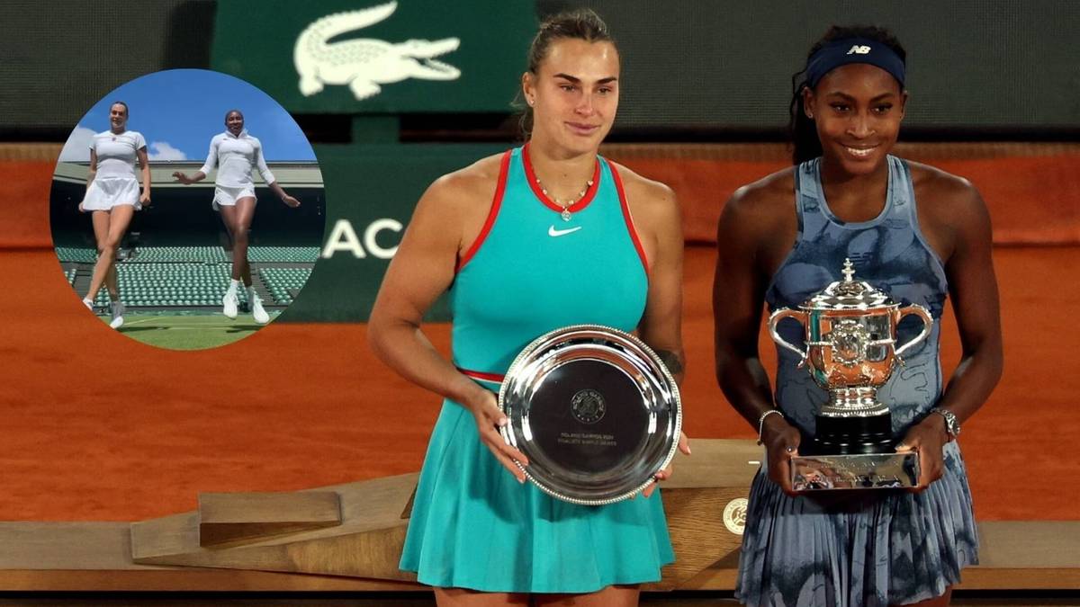 Tak się bawią Sabalenka i Gauff przed Wimbledonem! Nagranie robi furorę (WIDEO)