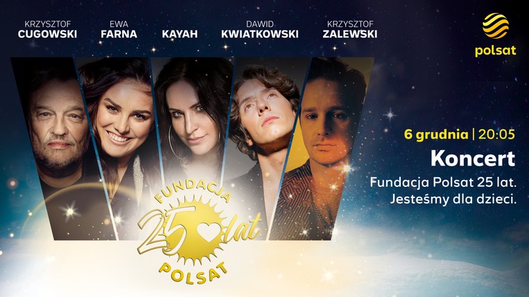 Koncert jubileuszowy z okazji 25-lecia Fundacji Polsat już 6 grudnia w Polsacie!