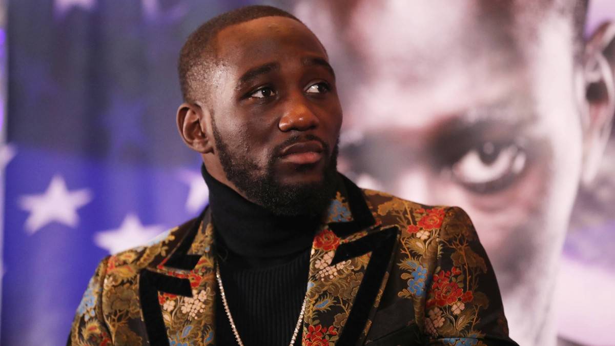 Portret Terenca Crawforda, amerykańskiego boksera, w garniturze z wzorami