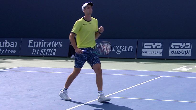 ATP w Dubaju: Hubert Hurkacz wyeliminował Słowaka