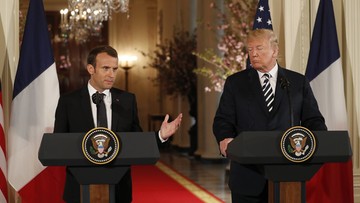 Macron w Białym Domu. Trump: umowa nuklearna z Iranem to katastrofa