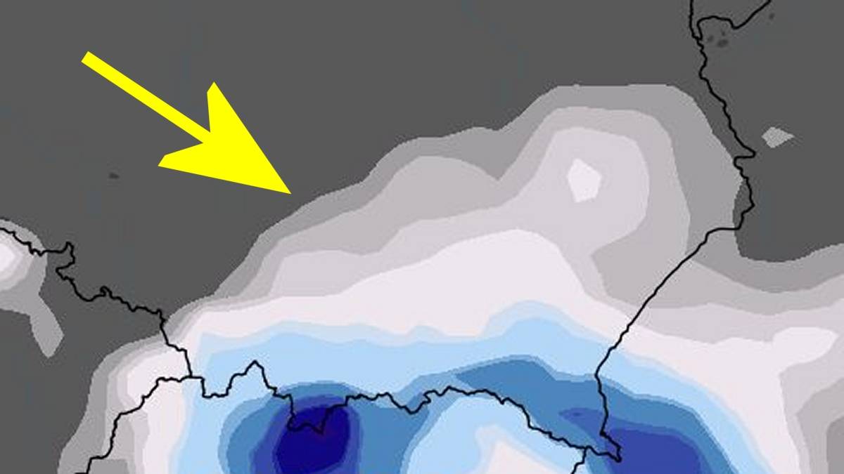 Spadnie pierwszy śnieg. Fot. wxcharts.com