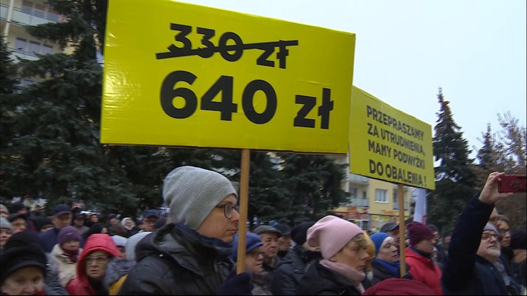 Piotrków Trybunalski: Protest mieszkańców przeciwko podwyżkom cen ciepła
