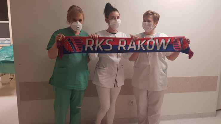Piłkarze Rakowa wsparli szpital w Częstochowie