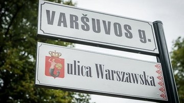 Jedyna taka ulica w Wilnie. Warszawska została zapisana po polsku