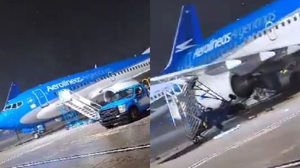 Argentyna. Groźny incydent na lotnisku. Silny wiatr przesunął samolot
