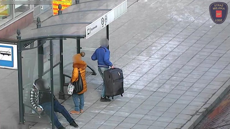 Łódź. Ukradł bagaż śpiącemu mężczyźnie. Śledziły go kamery monitoringu