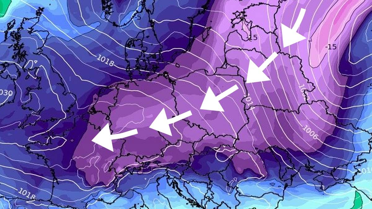 Kiedy spłynie arktyczne powietrze? Fot. wxcharts.com