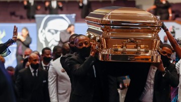 Pogrzeb George'a Floyda. Wśród żałobników także politycy i celebryci