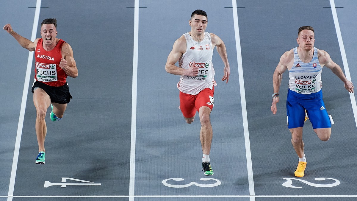HME Stambuł 2023: Dominik Kopeć awansował do finału biegu na 60 metrów