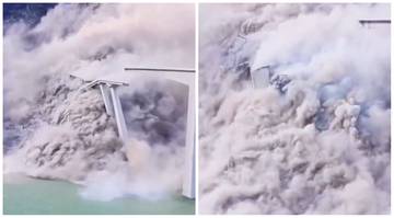 Katastrofa budowlana w Chinach. Nowy most runął w kilka sekund