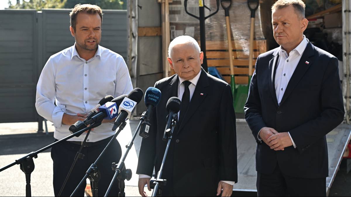 Jarosław Kaczyński o wizytach polityków na terenach powodziowych. "Charakter propagandowy"