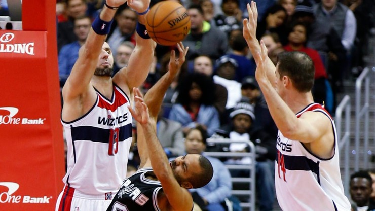 NBA: Wizards minimalnie słabsi od Spurs! "Dycha" Gortata