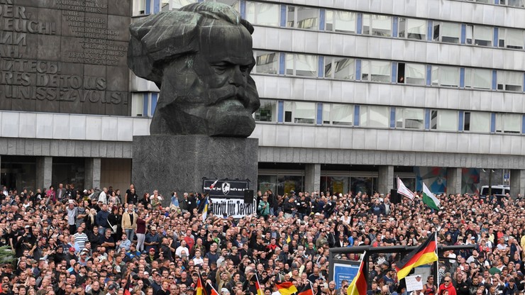 Mobilizacja radykalnej prawicy w niemieckim Chemnitz