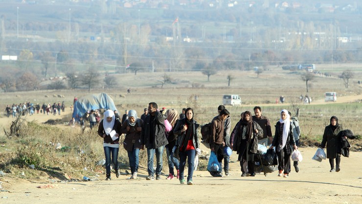 Polscy strażnicy patrolują granicę serbsko-węgierską. Uchodźcy stale napływają do Europy