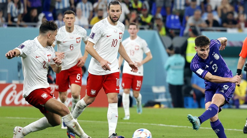 Polska - Argentyna 0:2. Gol Juliana Alvareza
