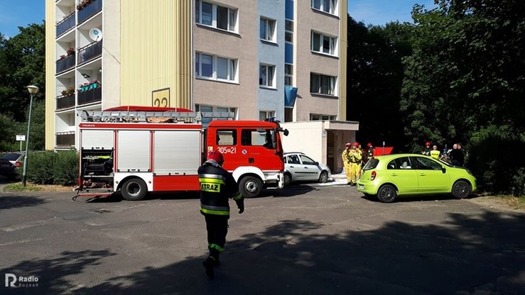 Wybuch w bloku w Poznaniu. Upadła butla z tlenem do nurkowania