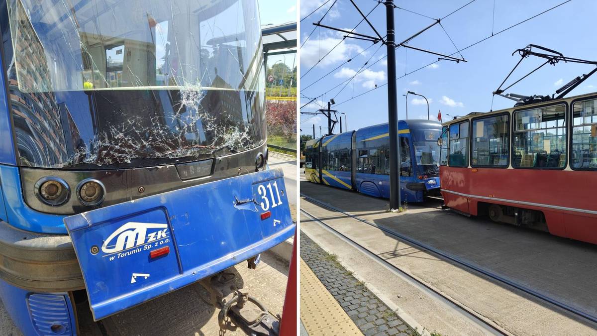 Zderzenie tramwajów centrum miasta. Kilkunastu rannych