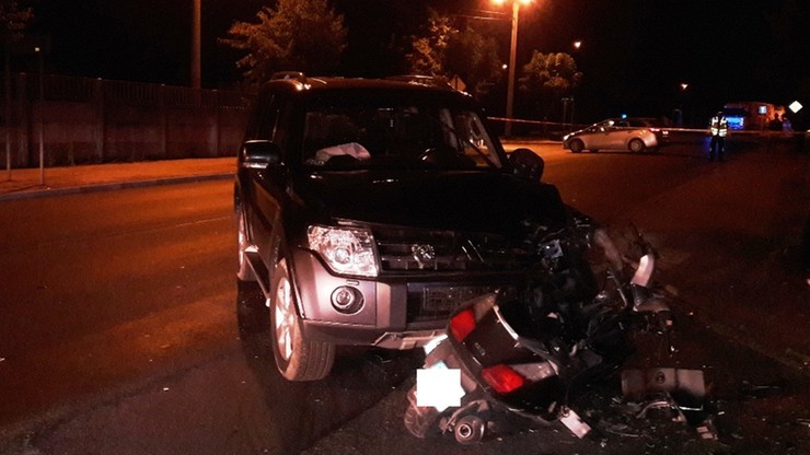 Wypadek z udziałem burmistrza Pajęczna. Zginął 17-letni motorowerzysta
