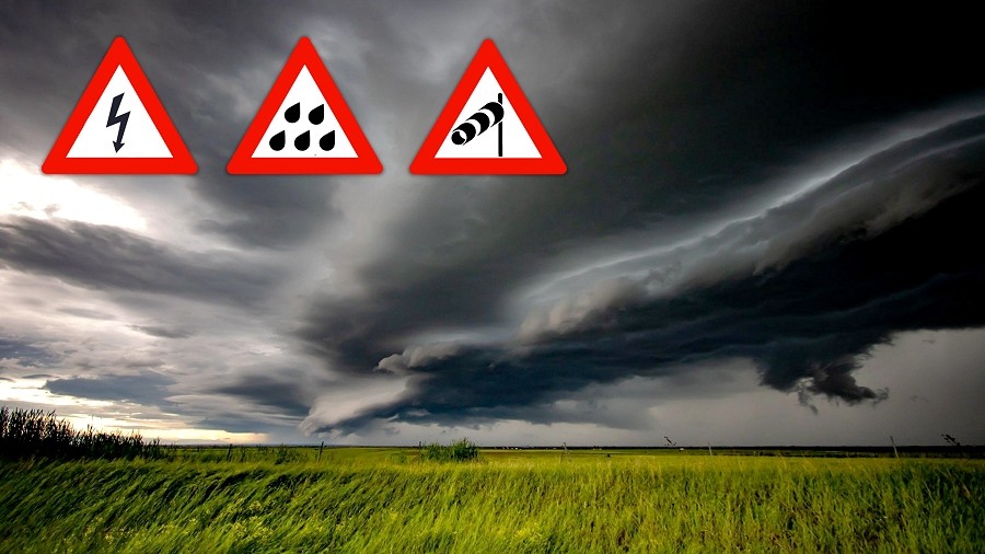 20-05-2022 06:00 Rozpoczyna się załamanie pogody. Możliwe są burze, ulewy, gradobicia i wichury. Sprawdź ostrzeżenia