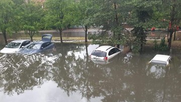 Szczecin pod wodą, zablokowana autostrada