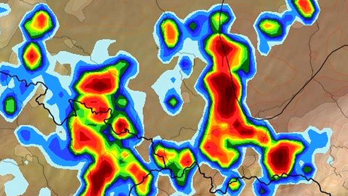 Groźne burze nadciągają nad Polskę. Fot. wxcharts.com
