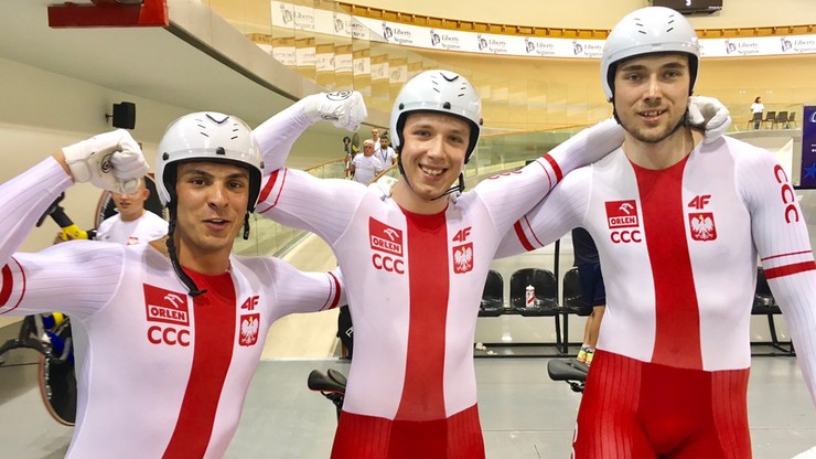 MME w kolarstwie torowym: Polacy zdobyli brązowy medal w sprincie drużynowym