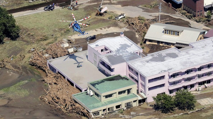 Śmiertelne ofiary tajfunu na północy Japonii
