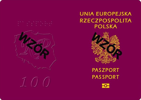 Tak wygląda okładka nowego paszportu.