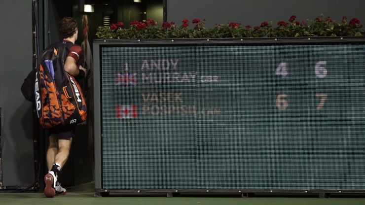 ATP w Indian Wells: Murray szybko pożegnał się z turniejem