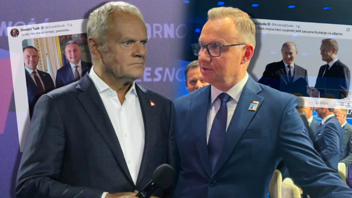 Tusk kontra Duda. Pokazali zdjęcia z Piesiewiczem i Putinem