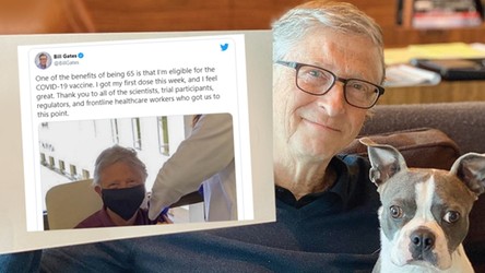 Bill Gates już zaszczepiony. Miliarder pokazał zdjęcie ze swojego szczepienia na CoVID-19