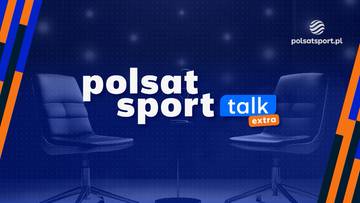 Grafika programu Polsat Sport Talk Extra z dwoma fotelami.
