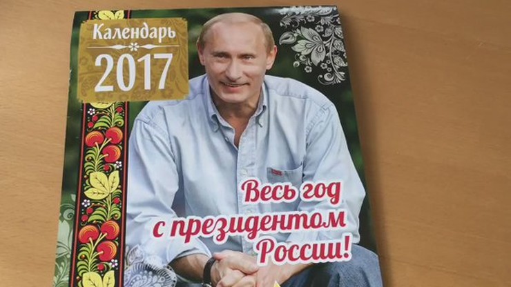 Putin przez cały rok. Oficjalny kalendarz z prezydentem Rosji trafił do sprzedaży