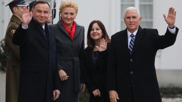 Polsko-amerykańskie rozmowy wiceprezydenta Pence'a i prezydenta Dudy