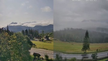 Słońce, chmury, ściana deszczu. Zobacz, jak w czwartek zmieniała się pogoda w Tatrach