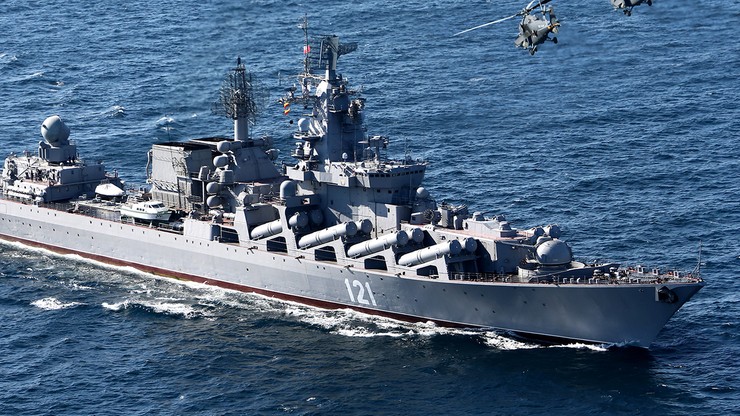 Wojna w Ukrainie. Krążownik Moskwa zatopiony. Wrak uznany za obiekt dziedzictwa kulturowego