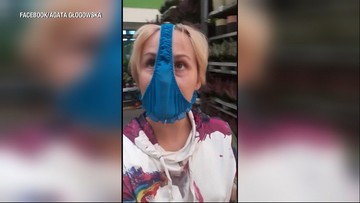 Nie miała maseczki, więc założyła w sklepie majtki. "Ochrona przed absurdalnym mandatem"