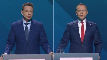 Debata prezydencka. Trzaskowski uderza w jednego z kandydatów. Nawrocki zareagował